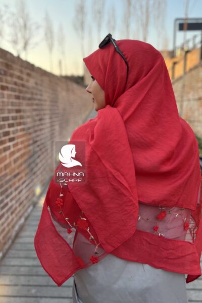 روسری بهارناز قرمز