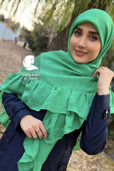 روسری چیندار سبز سیدی