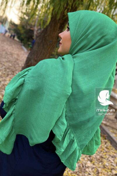 روسری چیندار سبز سیدی