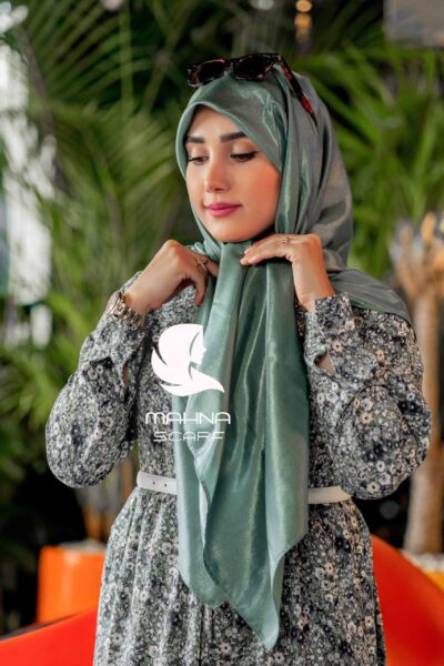 روسری شیمر سبز