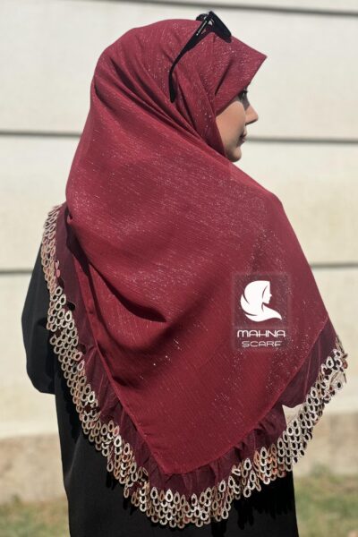 روسری تور پولکی اشکی