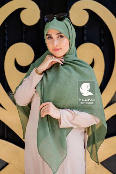 روسری کریشه لمه سبز