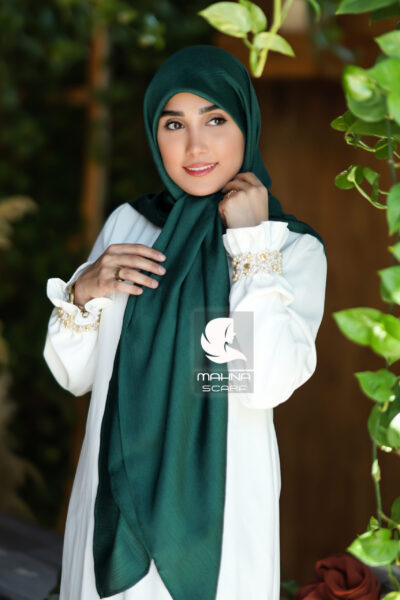 روسری تسلا سبز یشمی