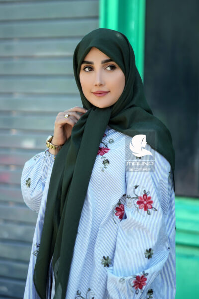 روسری کریشه لمه سبز یشمی