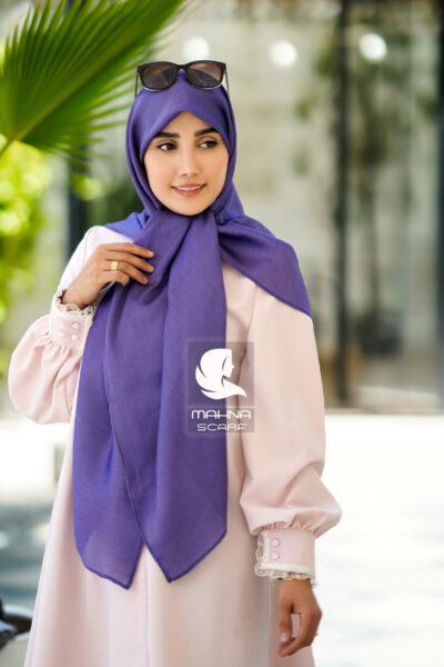 روسری تسلا بنفش