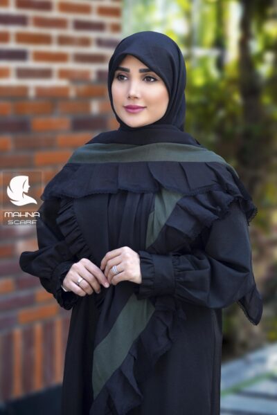 روسری چیندار مشکی مدل مارال