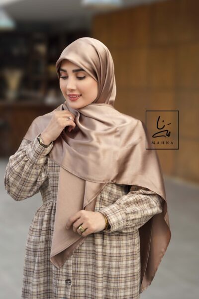 روسری ساتن آی سا نسکافه ای