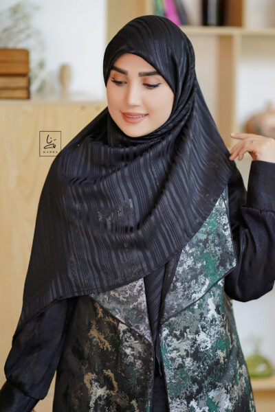 روسری حریر لمه سروین