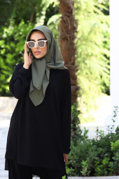 روسری وال هندی زیتونی