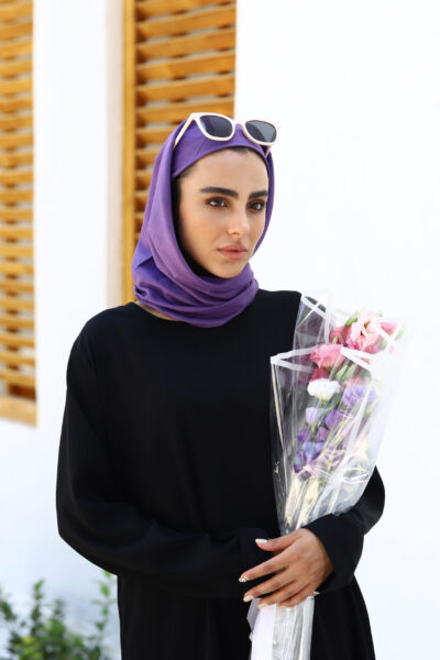 روسری وال هندی بنفش