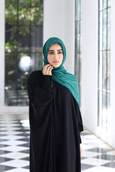 روسری حریر لمه سروین سبز