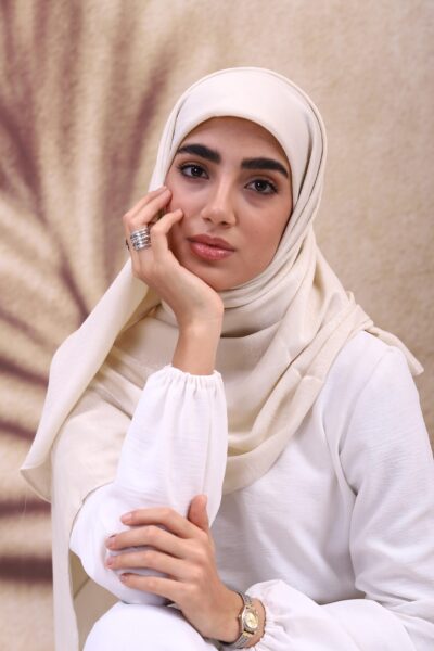 روسری ساتن ابریشم رنگ نباتی