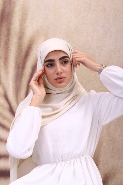 روسری ساتن ابریشم رنگ نباتی
