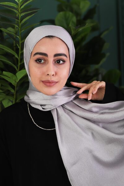 شال تسلا نقره ای