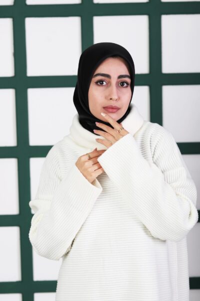 روسری ساتن مشکی