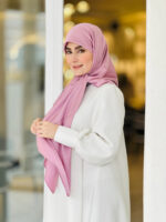 روسری ساتن خطدار یاسی