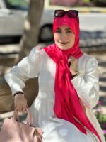 روسری ساتن سرخابی