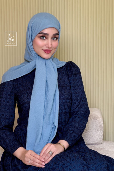 روسری وال اسلپ آبی روشن