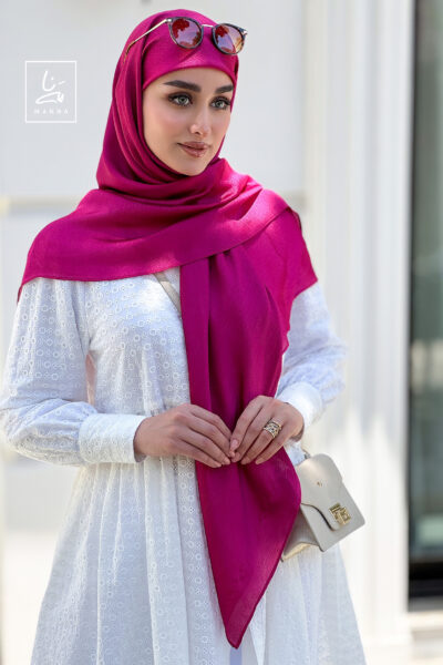 روسری تسلا سرخابی