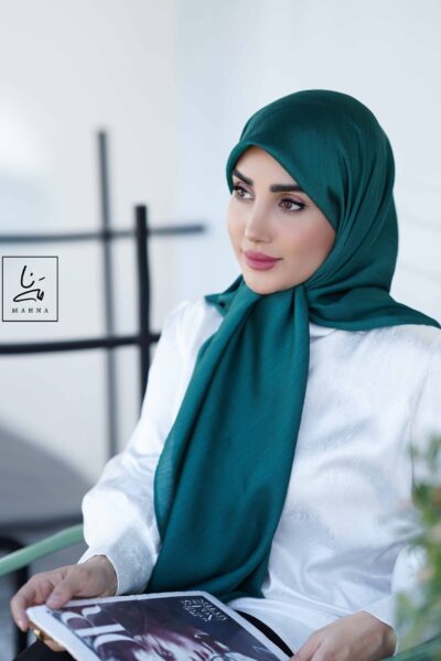 روسری تسلا سبز یشمی روشن
