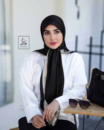 روسری ترک نوارطلایی نسکافه ای
