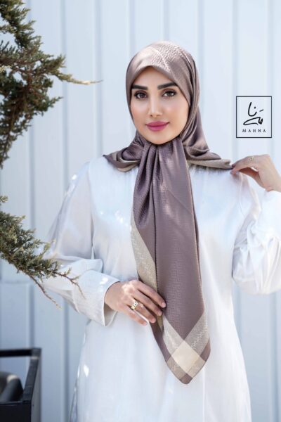 روسری ترک نوارطلایی نسکافه ای