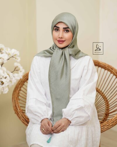روسری تسلا سبز سدری