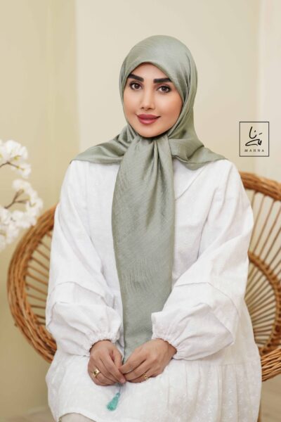 روسری تسلا سبز سدری