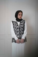 وست تور پولکدوزی مشکی ویشکا