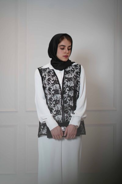 وست تور پولکدوزی مشکی ویشکا