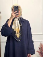 روسری ساتن ابریشم وارداتی ترک قواره 110