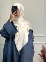 روسری ابریشم ژاکارد ترک