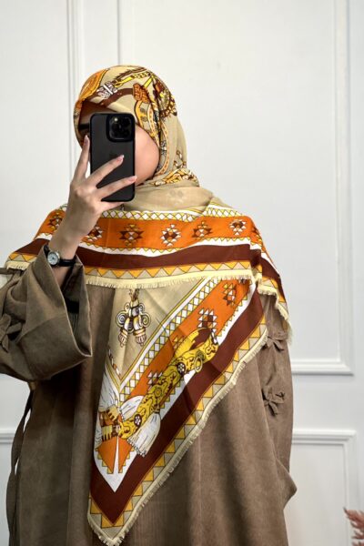 روسری نخ پنبه سیااسکارف وارداتی در رنگبندی