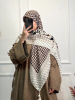 روسری نخ پنبه سیااسکارف وارداتی در رنگبندی