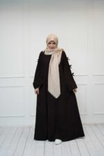 عبا پاپیونی مخمل کبریتی در رنگبندی