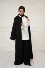 شومیز ژاکارد سفید نلین