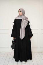 عبا پاپیونی مخمل کبریتی در رنگبندی